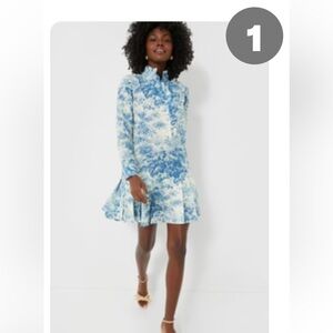 Tuckernuck Blue Toile Tate Dress